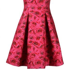 Taylor Crew Neck Rose Party Dress 🌹